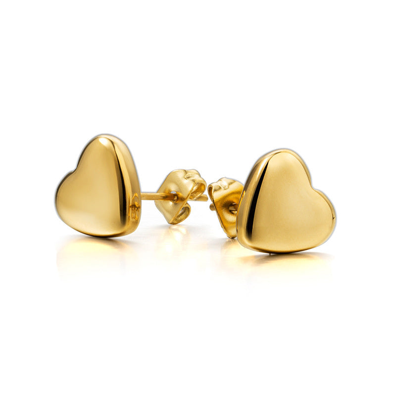Chaopai Korean Version Peach Heart Earrings Are Simple And Fashionable