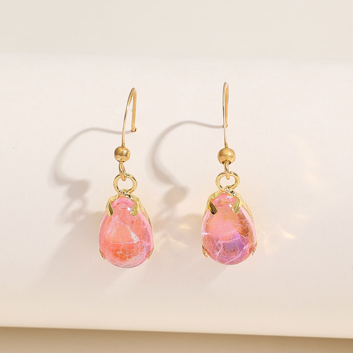 Women's Colorful Dropstone Earrings