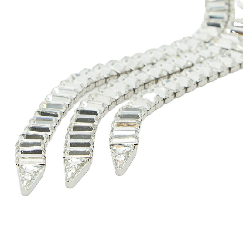 Fashionable Personalised Zirconia Earrings For Women With Tassels