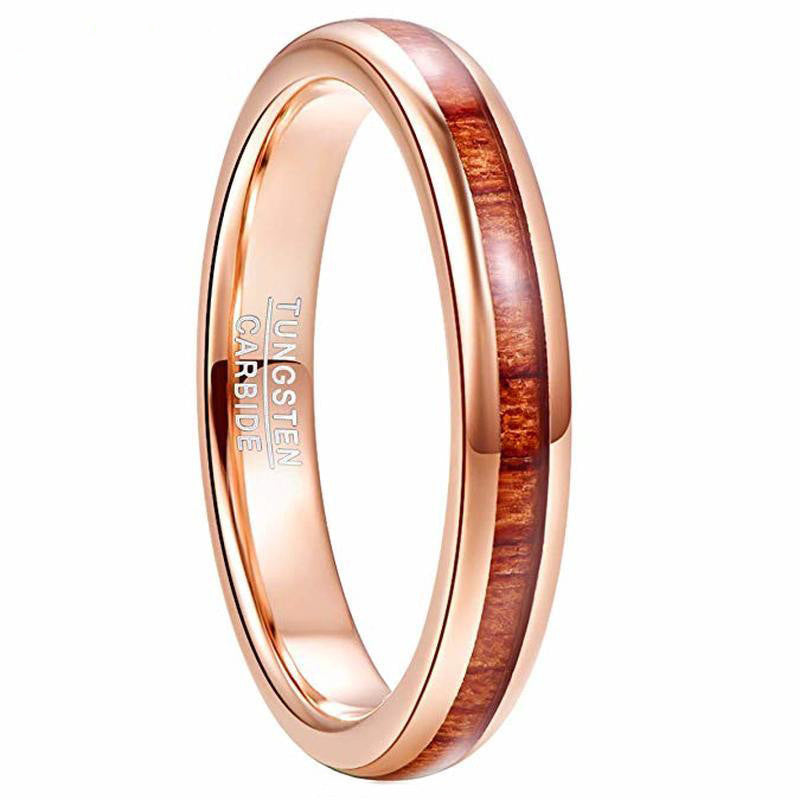MOQ 10 Tungsten Ring Rose Golden Red Veneer Women's Ring