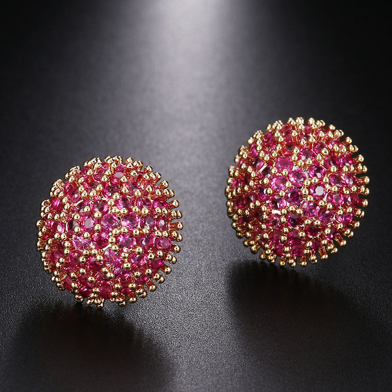 Women's Refined Stylish And Versatile Fine Zircon-embedded Earrings