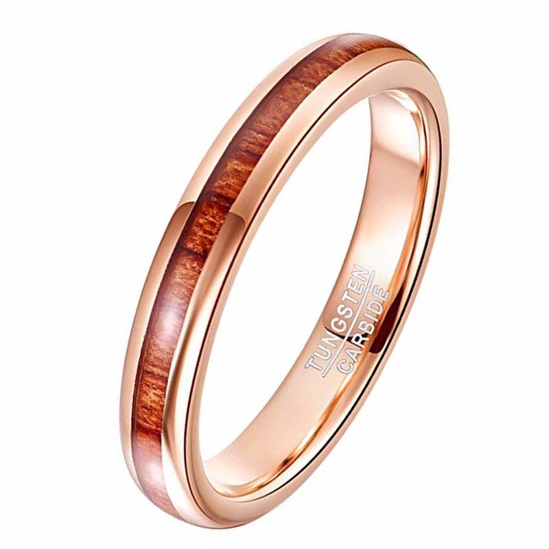 MOQ 10 Tungsten Ring Rose Golden Red Veneer Women's Ring