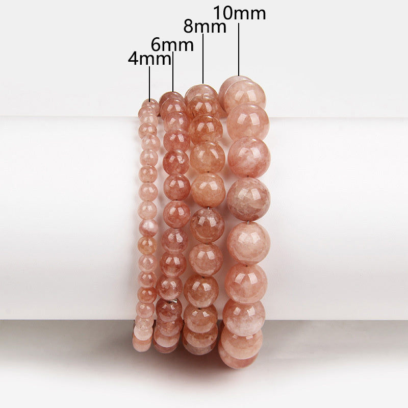 Natural Stone Volcanic Stone Purple Mica Red Agate Crystal Lapis Lazuli Bracelet