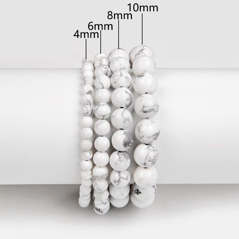 Natural Stone Volcanic Stone Purple Mica Red Agate Crystal Lapis Lazuli Bracelet