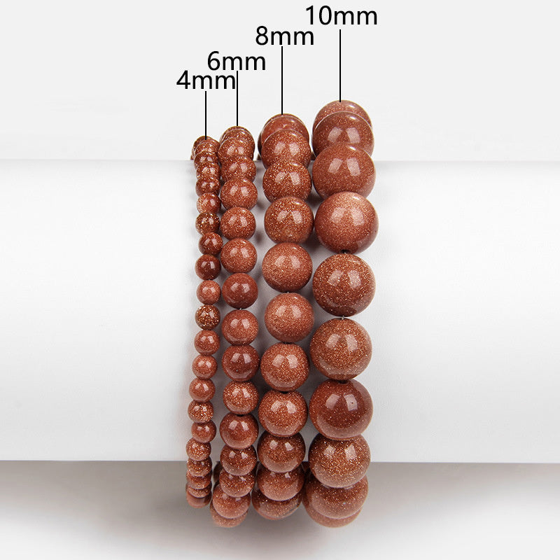 Natural Stone Volcanic Stone Purple Mica Red Agate Crystal Lapis Lazuli Bracelet