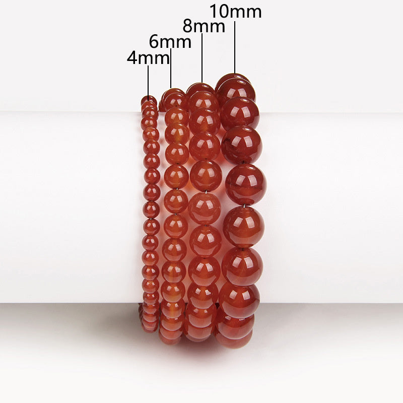 Natural Stone Volcanic Stone Purple Mica Red Agate Crystal Lapis Lazuli Bracelet