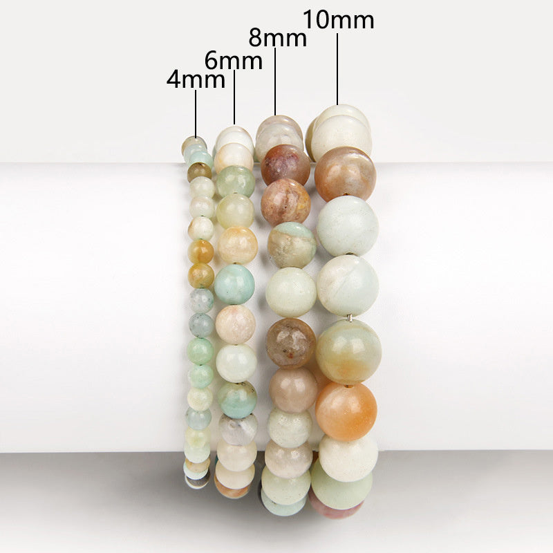 Natural Stone Volcanic Stone Purple Mica Red Agate Crystal Lapis Lazuli Bracelet