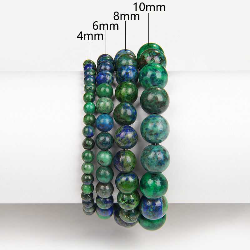 Natural Stone Volcanic Stone Purple Mica Red Agate Crystal Lapis Lazuli Bracelet