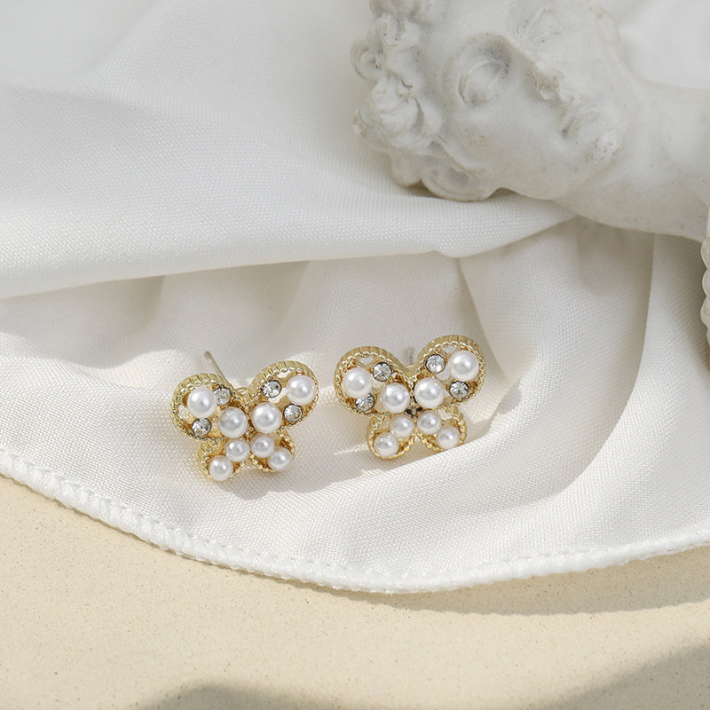 Pearl Earrings Women's Ins Style Simple And Advanced