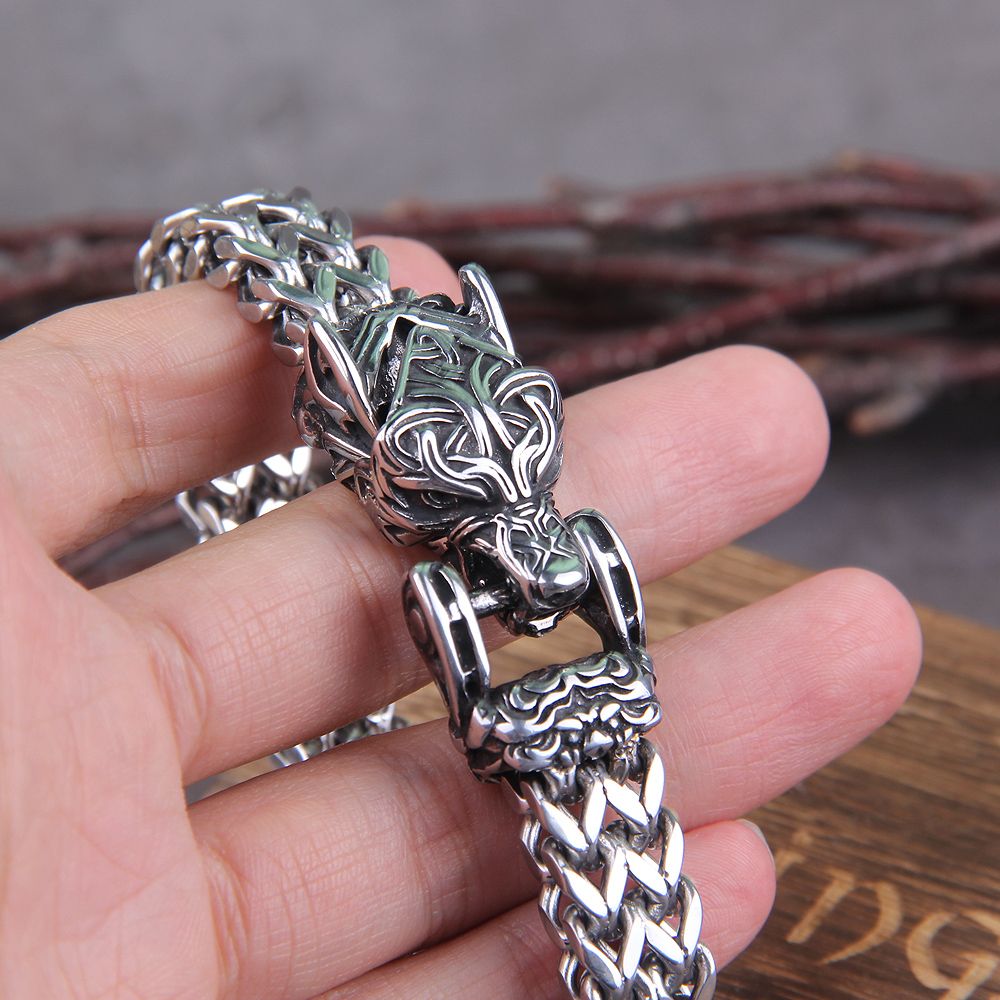 Vintage Punk Men's Stainless Steel Bracelet
