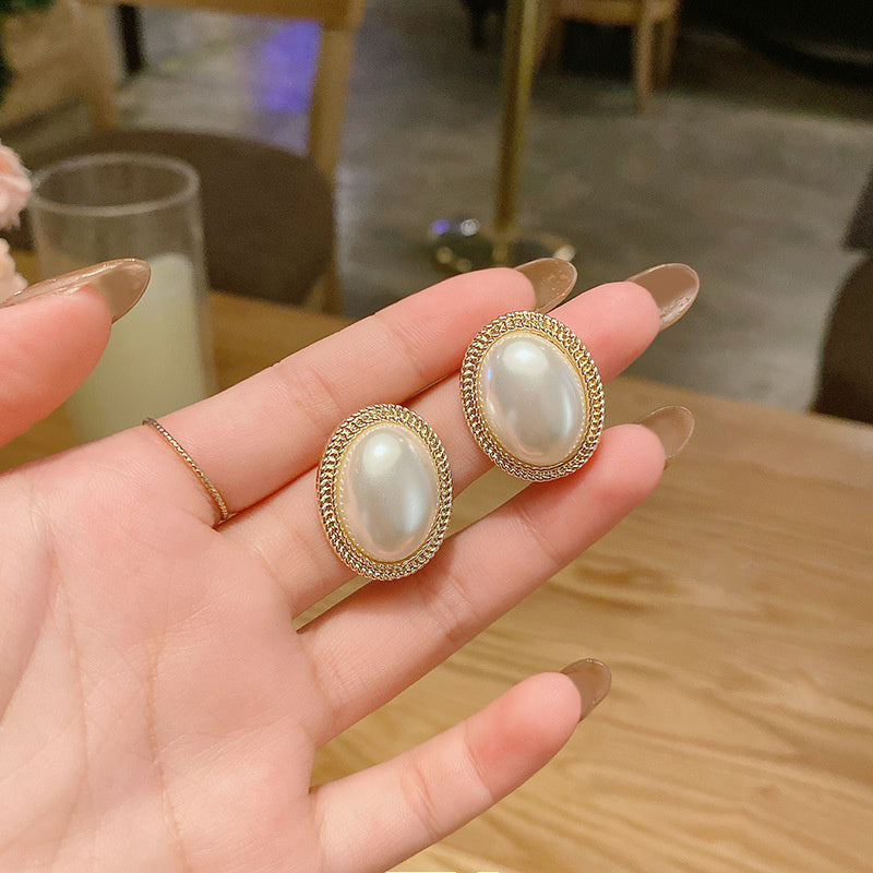 Pearl Earrings Women's Ins Style Simple And Advanced