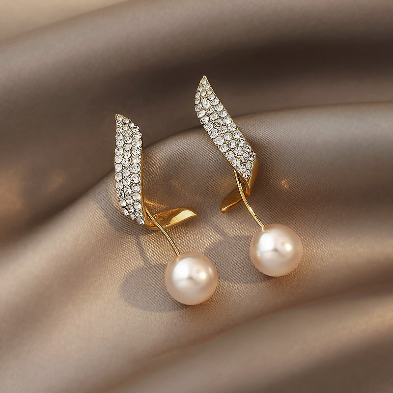 Pearl Earrings Women's Ins Style Simple And Advanced
