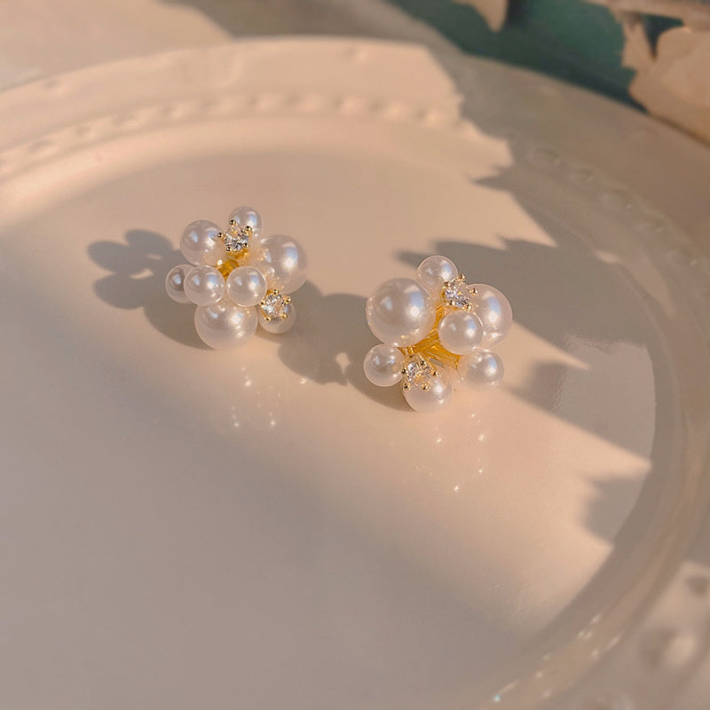 Pearl Earrings Women's Ins Style Simple And Advanced