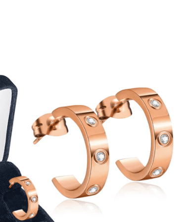 Creative Titanium Steel Personalized Earrings Stainless Steel