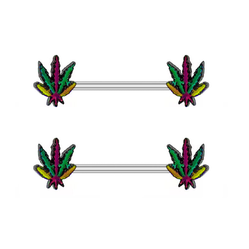 Lacquer Leaf Nipple Ornaments Smooth And Retro