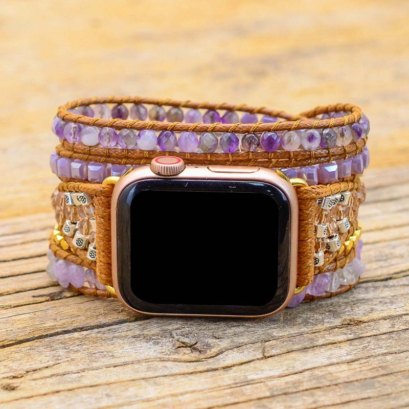 Geometric Bead Hand Woven Watch Strap