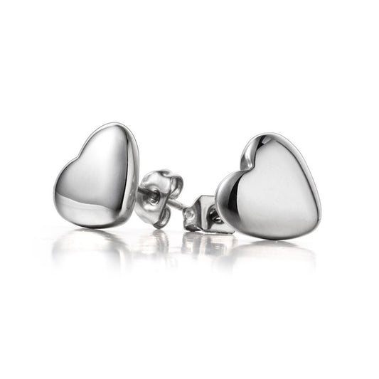 Chaopai Korean Version Peach Heart Earrings Are Simple And Fashionable