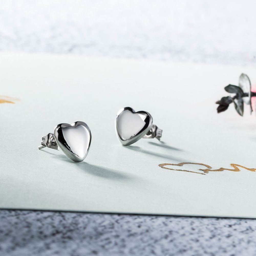 Chaopai Korean Version Peach Heart Earrings Are Simple And Fashionable