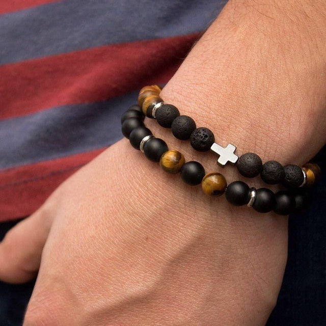 Men Bracelet Sets Trendy Handmade Classi