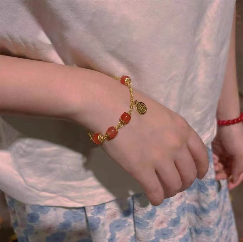 Hetian Rabbit Fu Brand Bracelet For Women