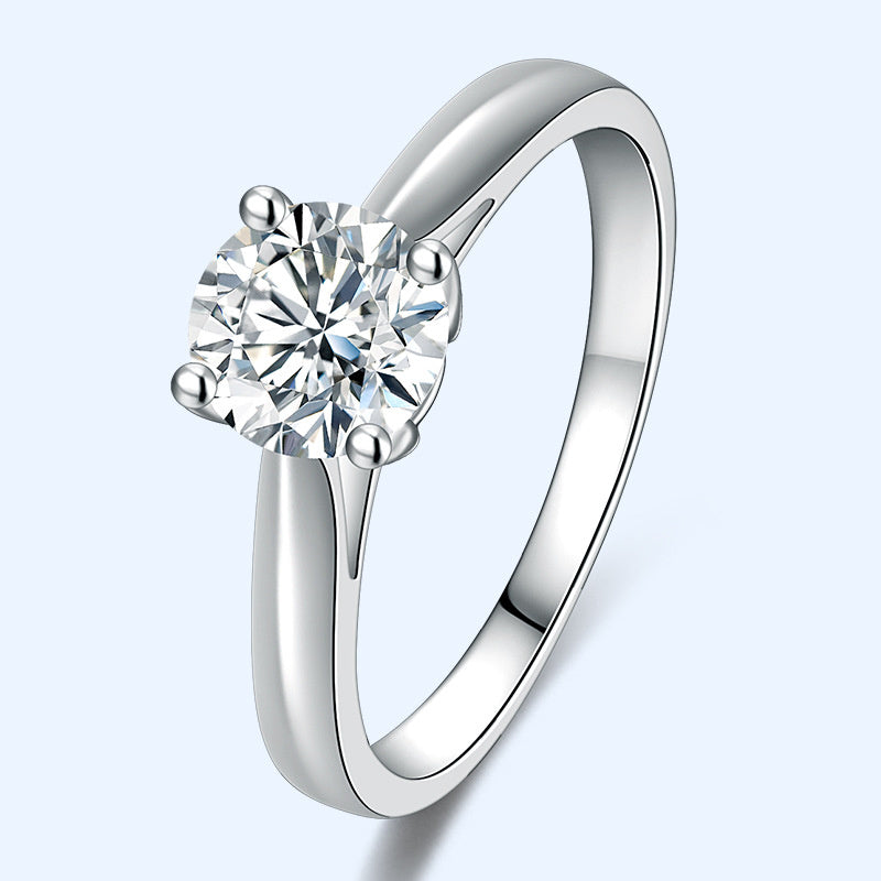 Moissanite Ring Fashion Four Claw