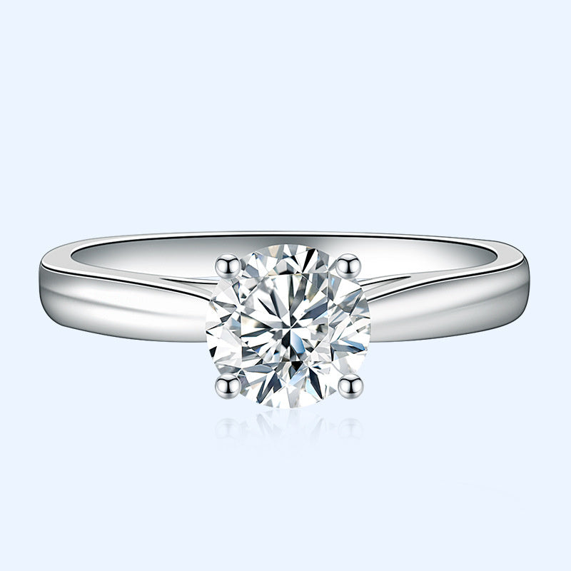 Moissanite Ring Fashion Four Claw