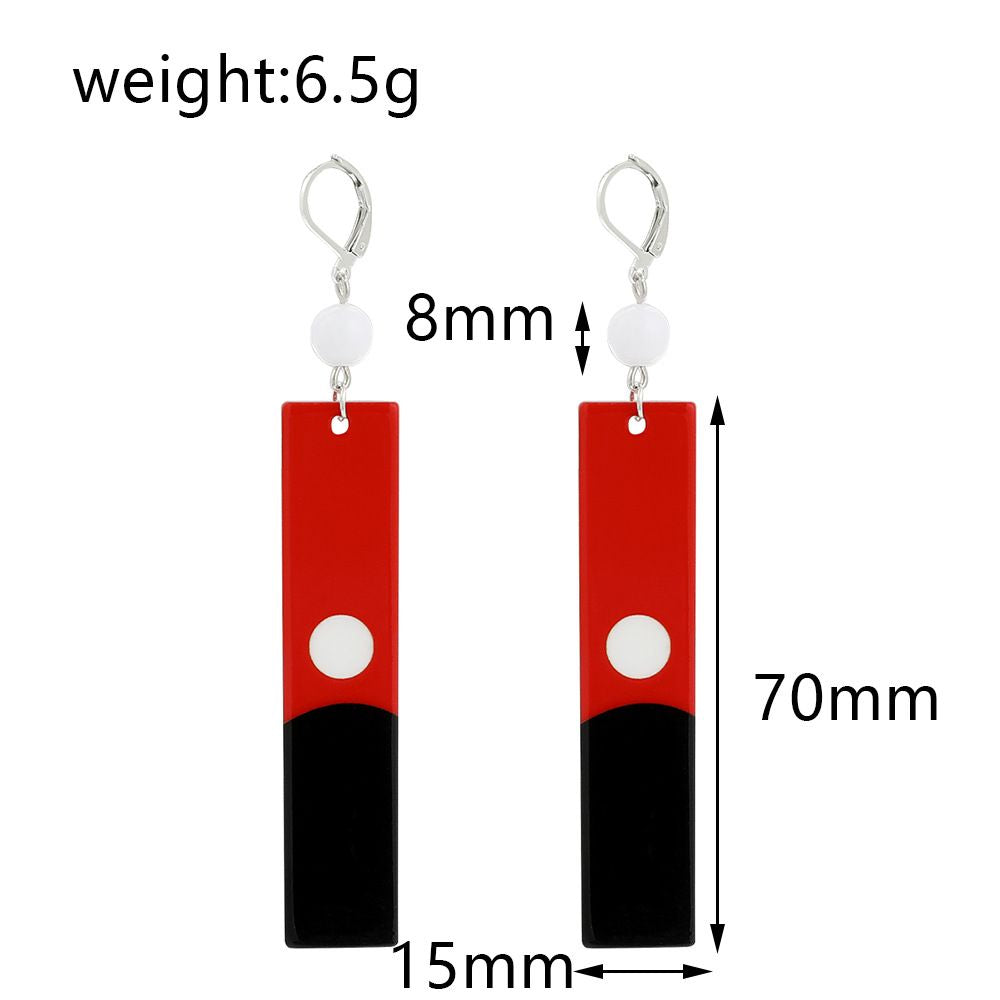 Cos Props Acrylic Earrings