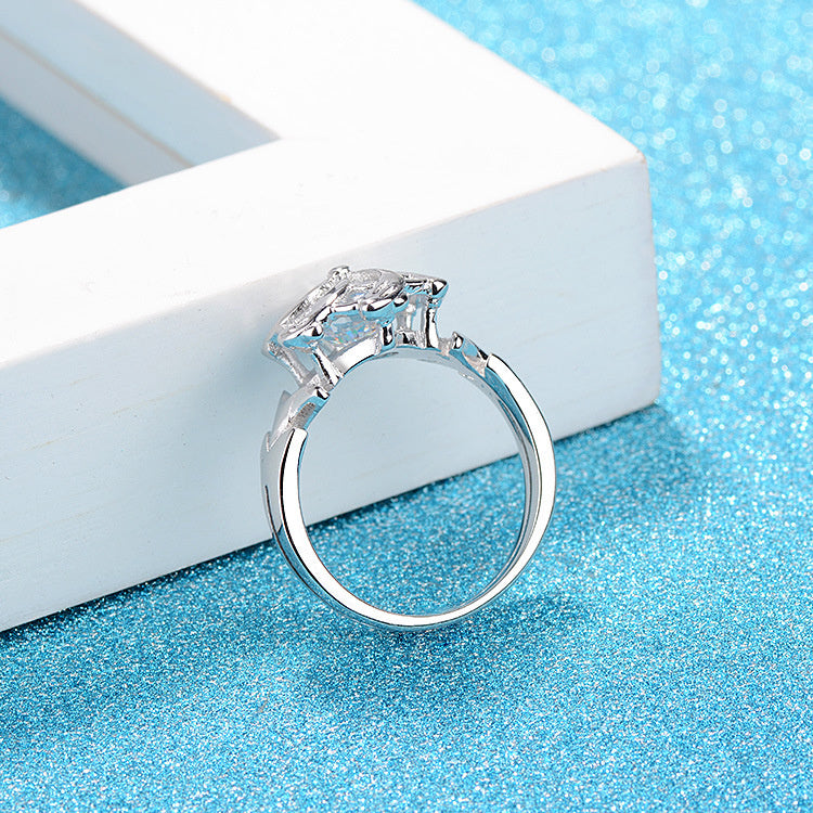 Windmill Shaped Classic Sterling Silver Ring