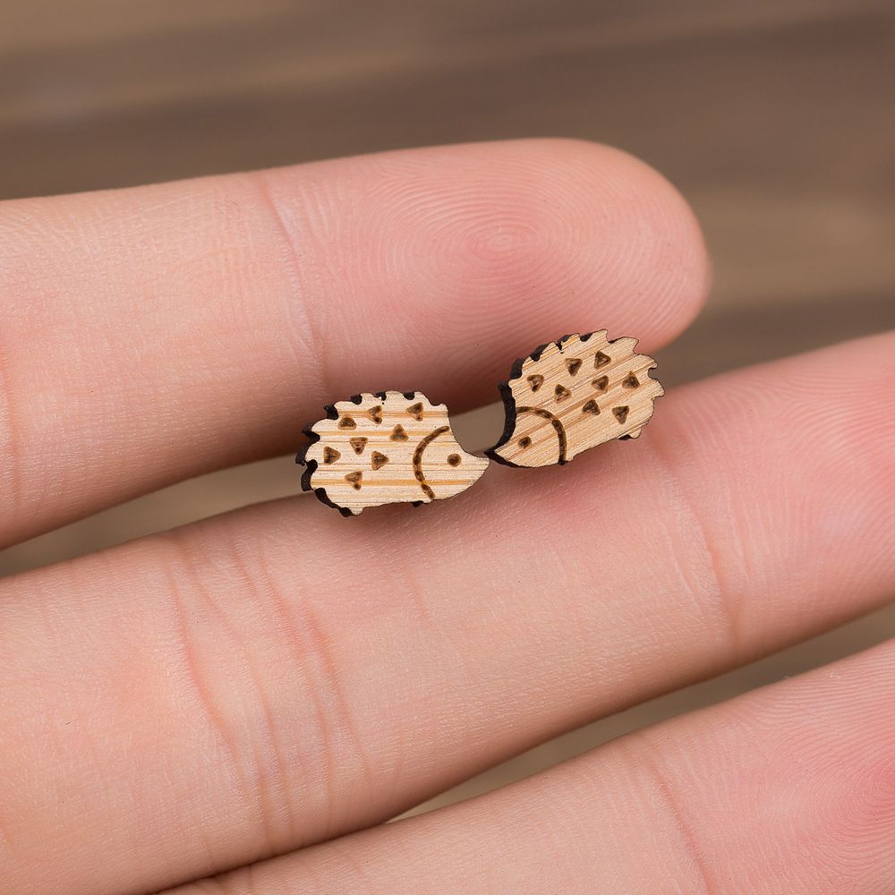 Female Cute Fashion Hedgehog Stud Earrings Personality