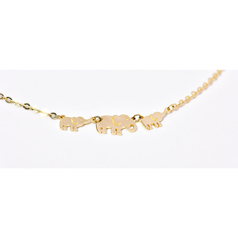 Lovely Personality Small Elephant Pendant Extremely Slender