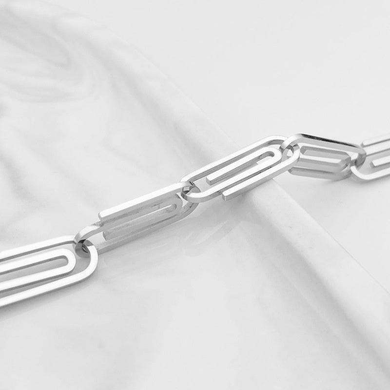 Men's And Women's Fashion Titanium Steel Geometric Bracelet