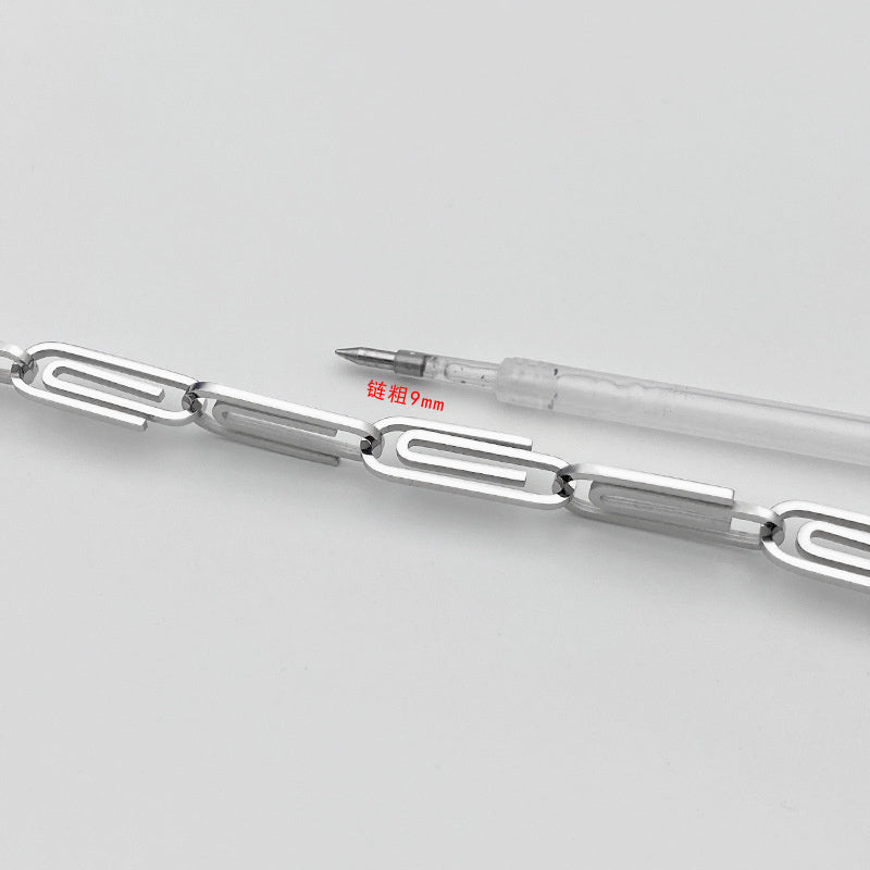 Men's And Women's Fashion Titanium Steel Geometric Bracelet