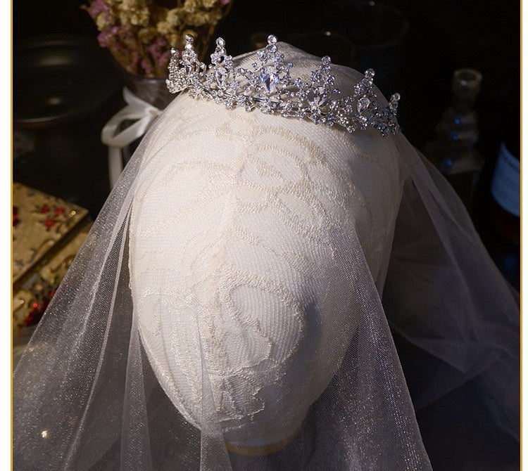 Korean Rhinestone Zircon Crown Children's Stage Performance