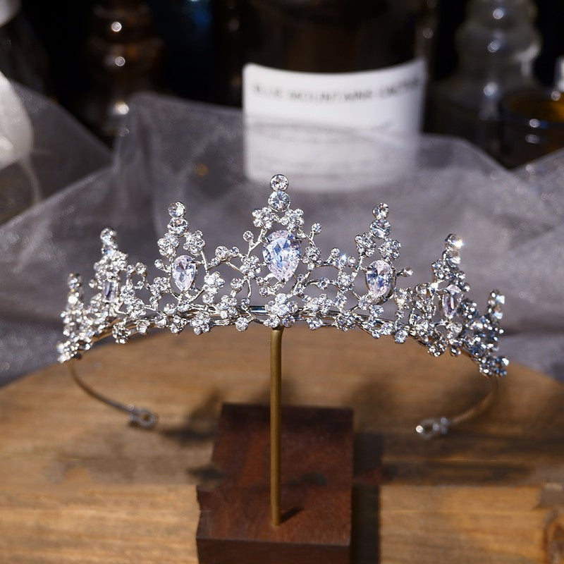 Korean Rhinestone Zircon Crown Children's Stage Performance