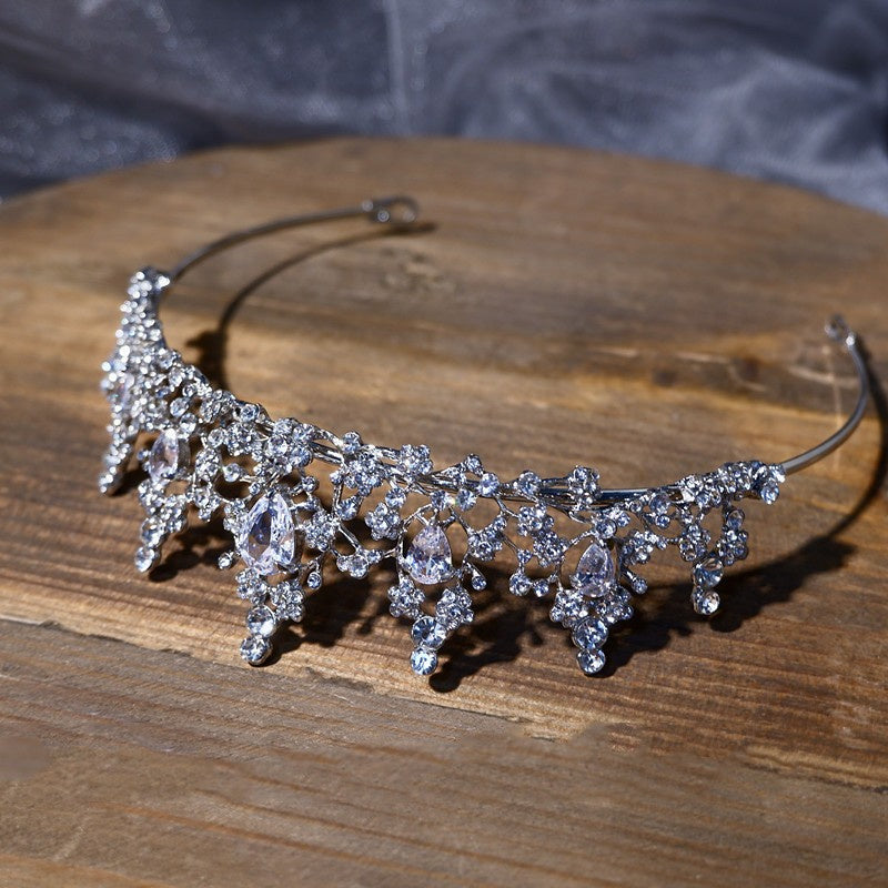 Korean Rhinestone Zircon Crown Children's Stage Performance