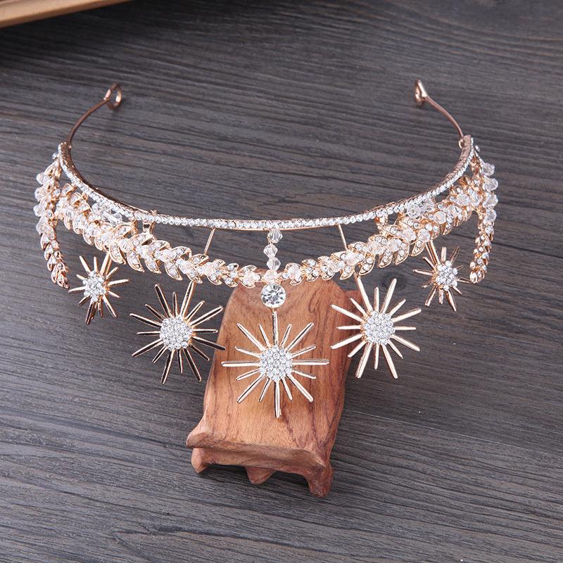 New Wedding Crown Hair Band Set