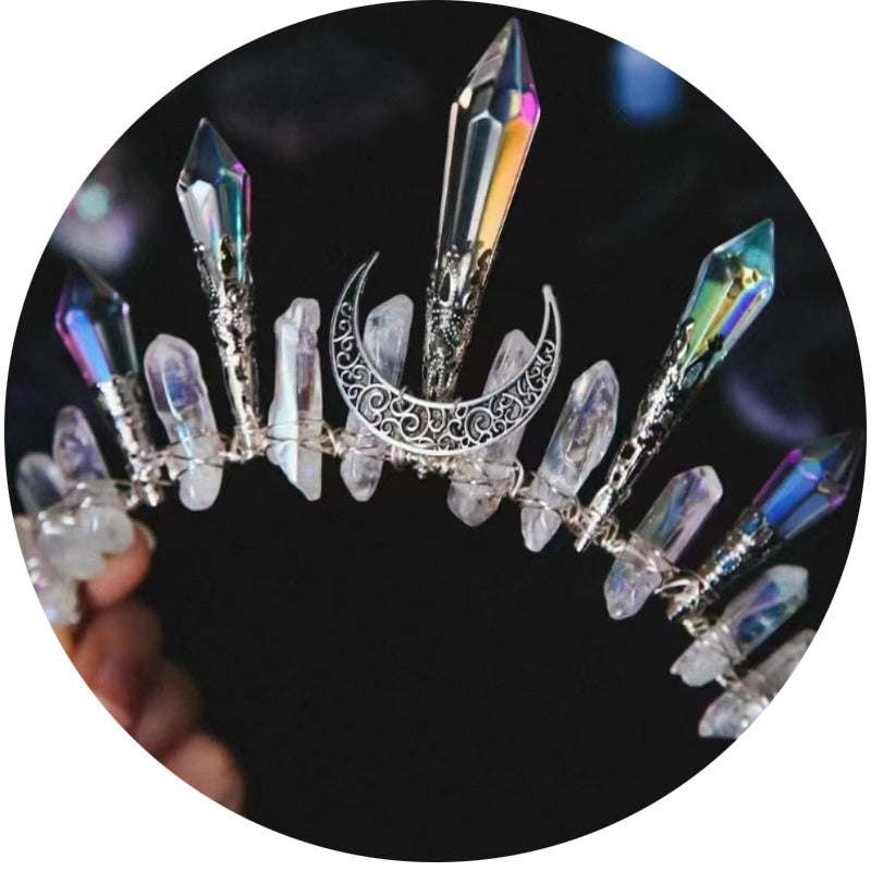 Natural Crystal Electroplating Hair Hoop