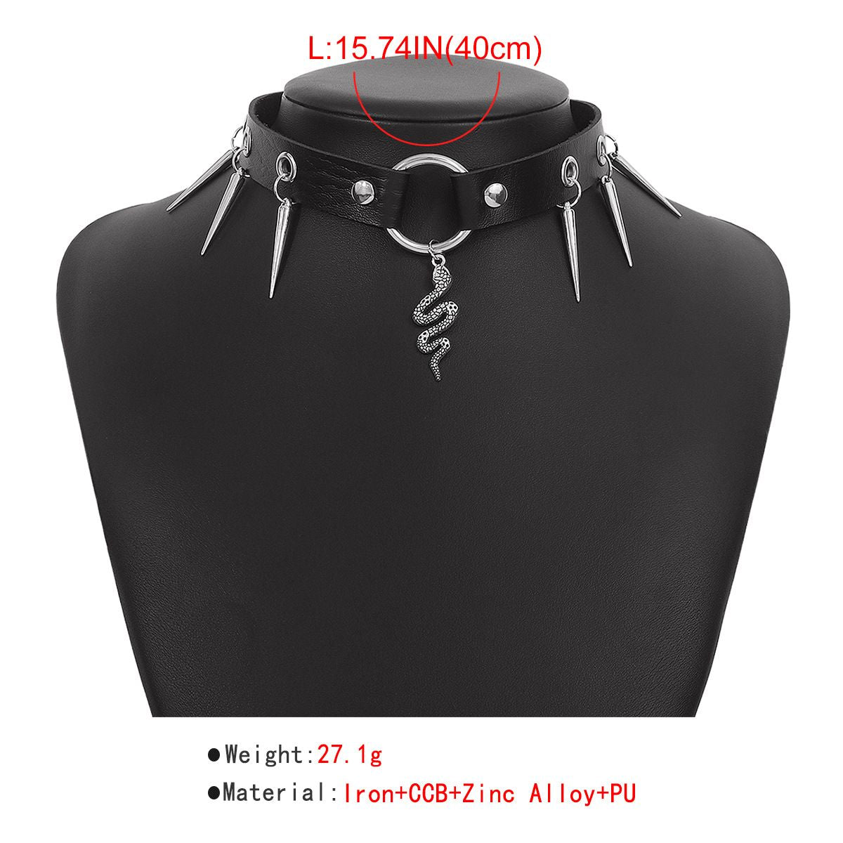 Fashion Jewelry Personalized Punk Snake Necklace