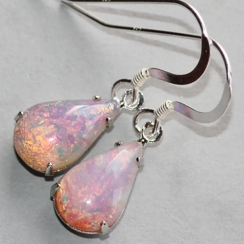 Women's Colorful Dropstone Earrings