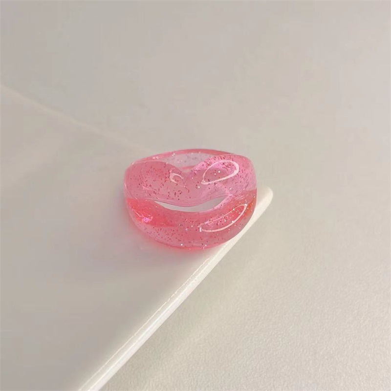 Resin Glitter Sequin Original Design Ring
